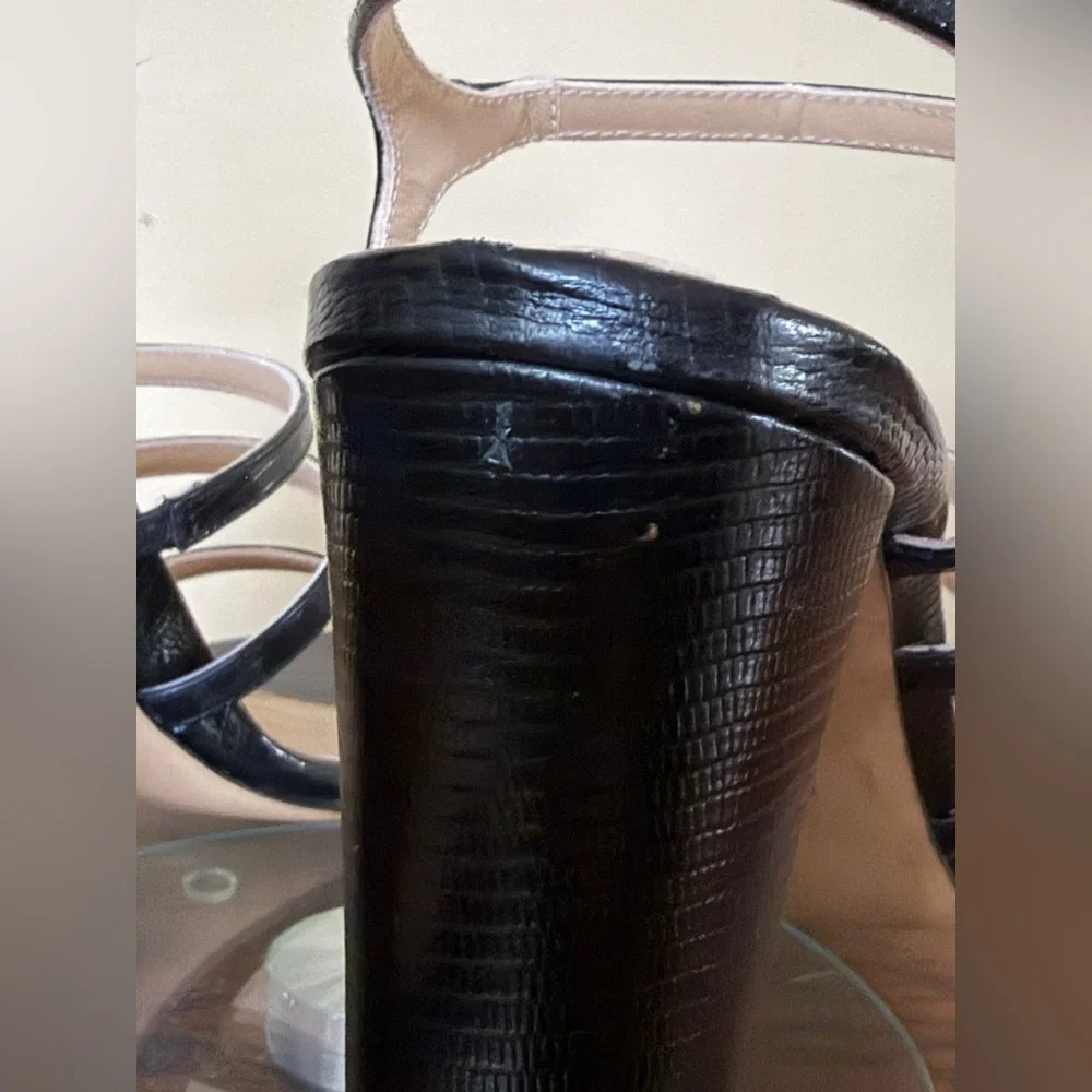 Inez Sasha heel in Black Lizard Emboss size 9.5 W - Picture 12 of 17